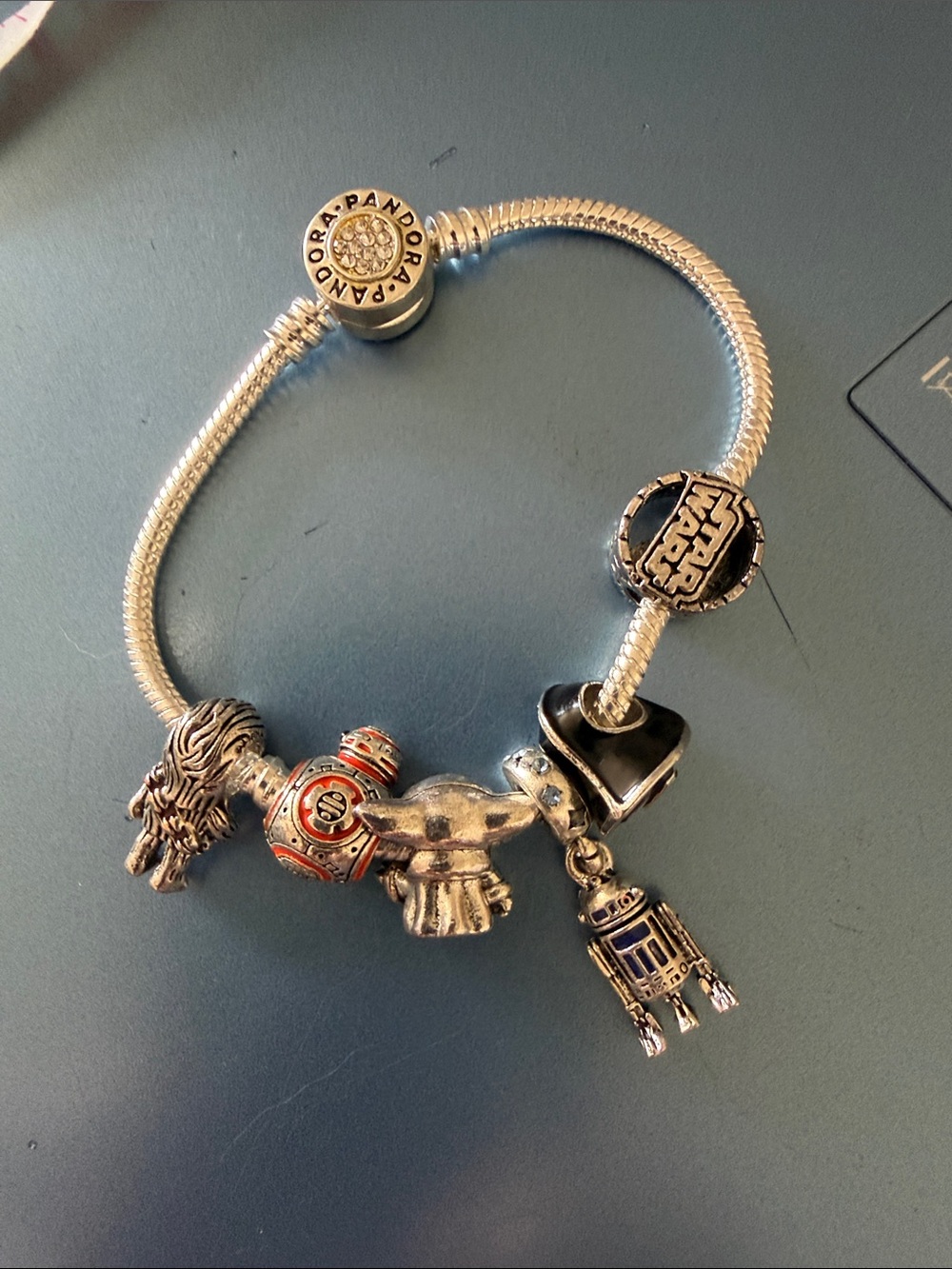 Pandora Star Wars Silver Charm Bracelet with 6 charms - Picture 5 of 5